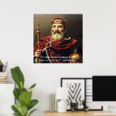 Charlemagne & Languedoc Zitat Poster (Heimbüro)