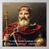 Charlemagne & Languedoc Zitat Poster (Vorne)