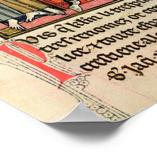 Charlemagne sendet Ganelon Poster (Ecke)