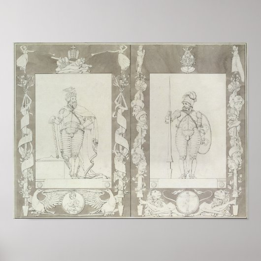 Charlemagne und Heymon, 1804-5 Poster (Vorne)