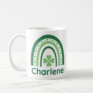 Charlene Name Clover Boho Rainbow Kaffeetasse