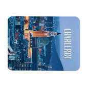 Charleroi Belgien Foto Vintage Magnet (Horizontal)