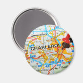 Charleroi, Belgien Magnet (Vorderseite/Rückseite)
