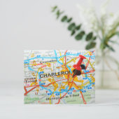 Charleroi, Belgien Postkarte (Stehend Vorderseite)