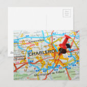 Charleroi, Belgien Postkarte (Vorne/Hinten)