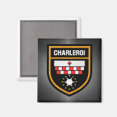 Charleroi-Flagge Magnet (Vorderseite/Rückseite)