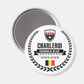 Charleroi Magnet (Vorderseite/Rückseite)