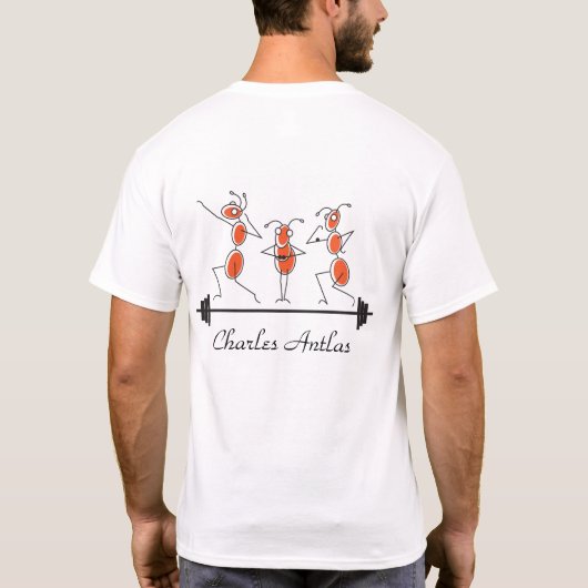 Charles Antlas™_tri-Pose-Barbell T-Shirt (Rückseite)