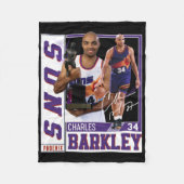 Charles Barkley The Chuck Basketball Legend Signat Fleecedecke (Vorderseite)