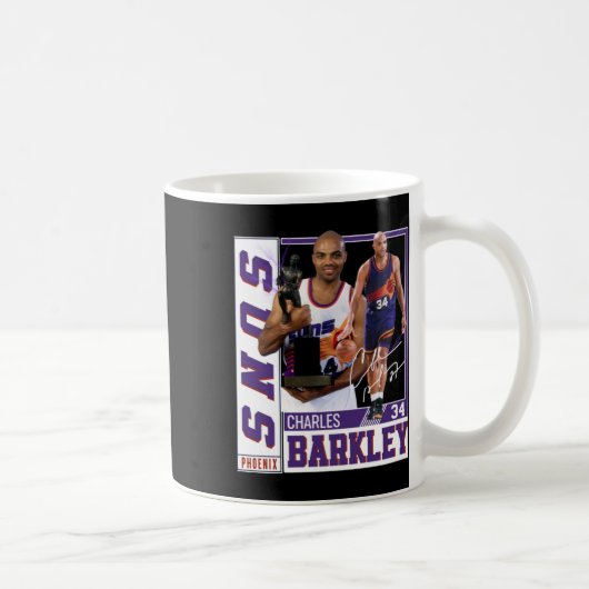Charles Barkley The Chuck Basketball Legend Signat Kaffeetasse (Rechts)