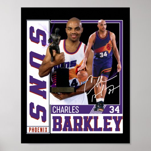 Charles Barkley The Chuck Basketball Legend Signat Poster (Vorne)