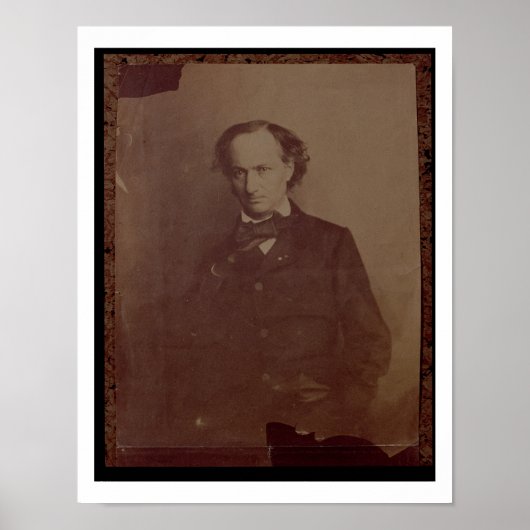 Charles Baudelaire (1820-1867), französischer Dich Poster (Vorne)
