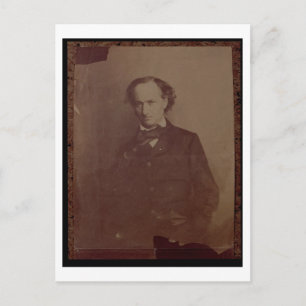 Charles Baudelaire (1820-1867), französischer Dich Postkarte