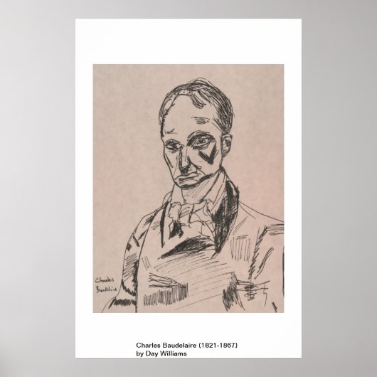 Charles Baudelaire (1821-1867) Poster (Vorne)