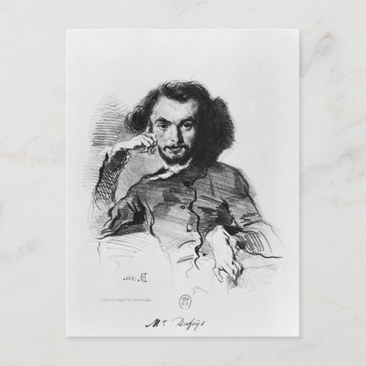 Charles Baudelaire 1844 Postkarte (Vorderseite)