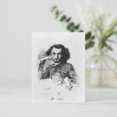 Charles Baudelaire 1844 Postkarte (Stehend Vorderseite)