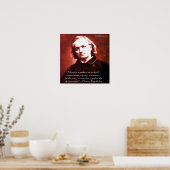 Charles Baudelaire "A Book Is White Quote Poster" Poster (Küche)