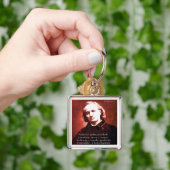 Charles Baudelaire "A Book Is" Wisdom Quotient Ohr Schlüsselanhänger (Hand)