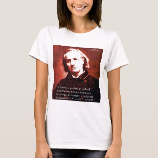 Charles Baudelaire "A Book Is" Wisdom Quotient Ohr T-Shirt