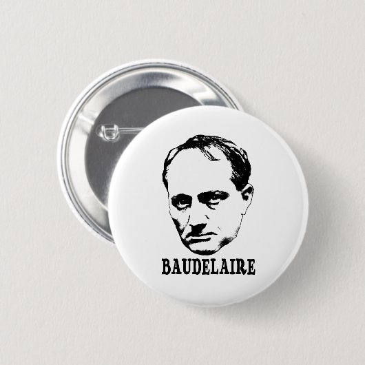 Charles Baudelaire Button (Vorne & Hinten)