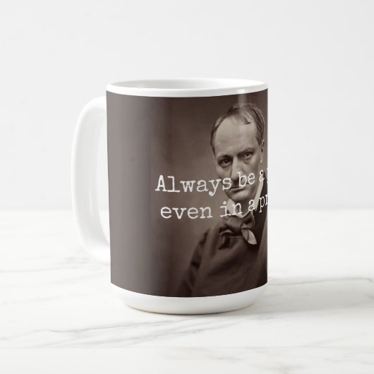 Charles Baudelaire Kaffeetasse (Vorderseite Links)