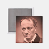 Charles Baudelaire Magnet (Vorderseite/Rückseite)