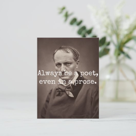 Charles Baudelaire Postkarte (Stehend Vorderseite)