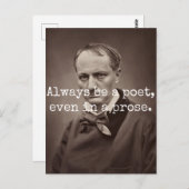 Charles Baudelaire Postkarte (Vorne/Hinten)