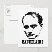 Charles Baudelaire Postkarte (Vorne/Hinten)