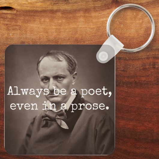 Charles Baudelaire Schlüsselanhänger (Rückseite)