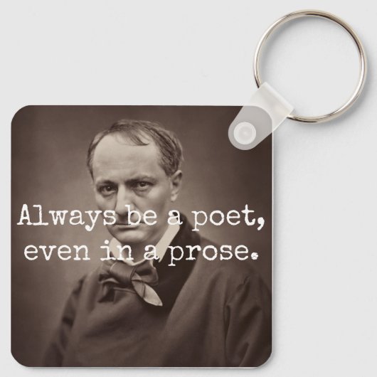 Charles Baudelaire Schlüsselanhänger (Rückseite)