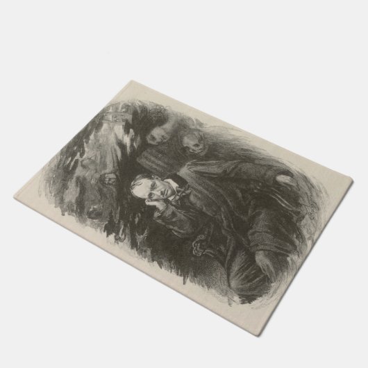 Charles Baudelaire (von Georges Rochegrosse) Fußmatte (Schrägansicht)