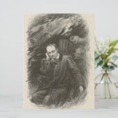 Charles Baudelaire (von Georges Rochegrosse) Karte (Stehend Vorderseite)