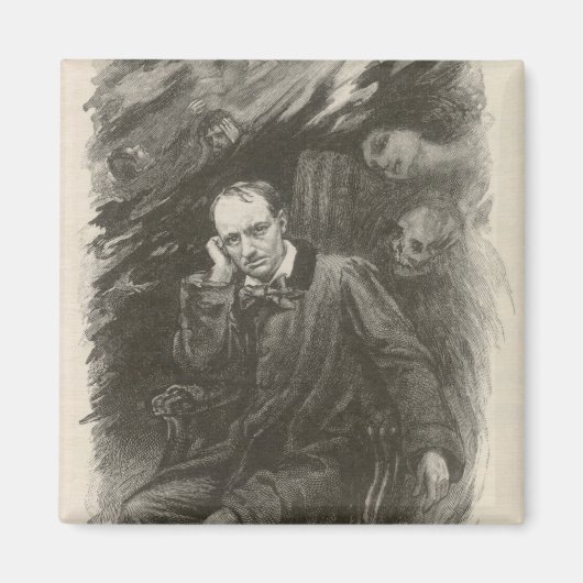 Charles Baudelaire (von Georges Rochegrosse) Magnet (Vorne)