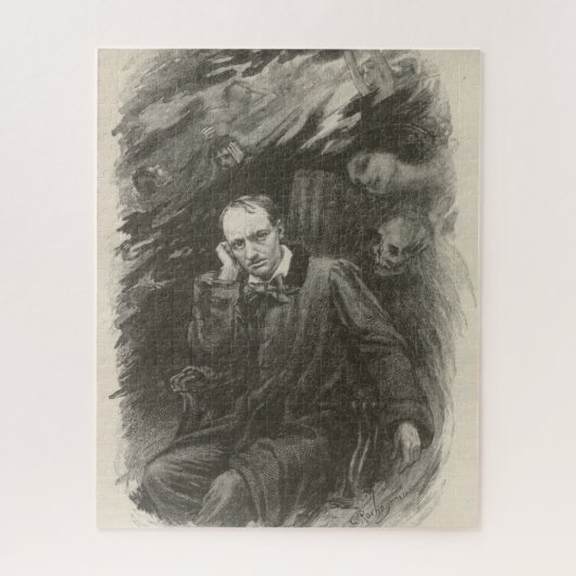Charles Baudelaire (von Georges Rochegrosse) Puzzle (Vertikal)