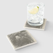 Charles Baudelaire (von Georges Rochegrosse) Steinuntersetzer (Seitenansicht)