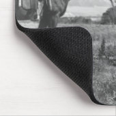 Charles Belden mit Pferd und Totenkopf. Mousepad (Ecke)