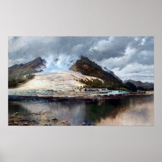 Charles Blomfield White Terraces, Rotomahana Poster (Vorne)