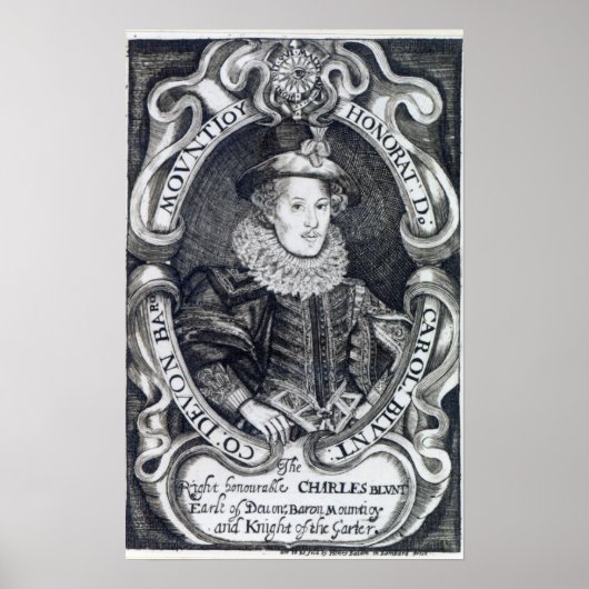 Charles Blount, 8. Baron Mountjoy Poster (Vorne)