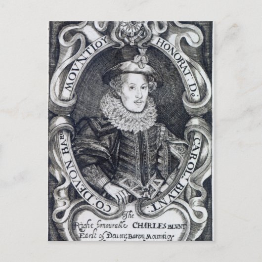 Charles Blount, 8. Baron Mountjoy Postkarte (Vorderseite)
