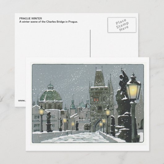 Charles Bridge post card Postkarte (Vorne/Hinten)