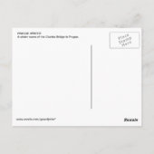 Charles Bridge post card Postkarte (Rückseite)