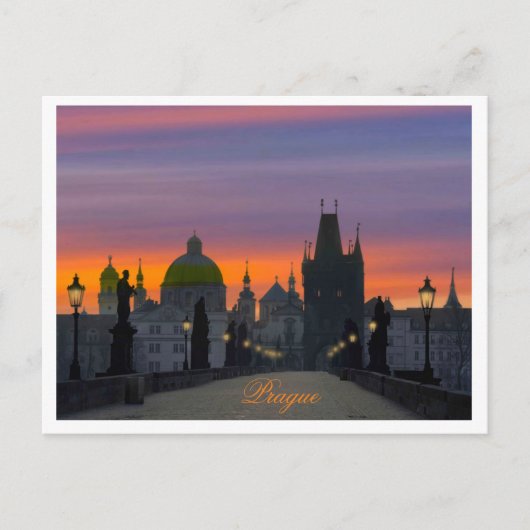 Charles Bridge Post Card Postkarte (Vorderseite)