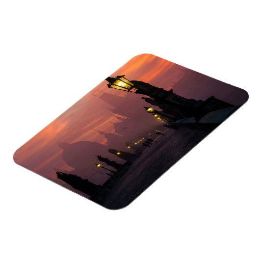Charles Bridge Prag Magnet (Linke Seite)