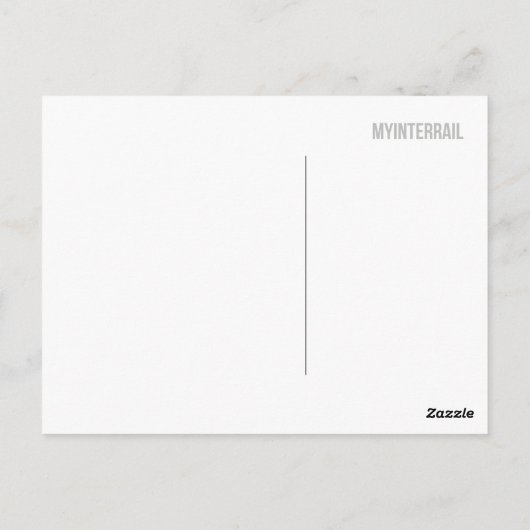 Charles Bridge Prag Postkarte (Rückseite)