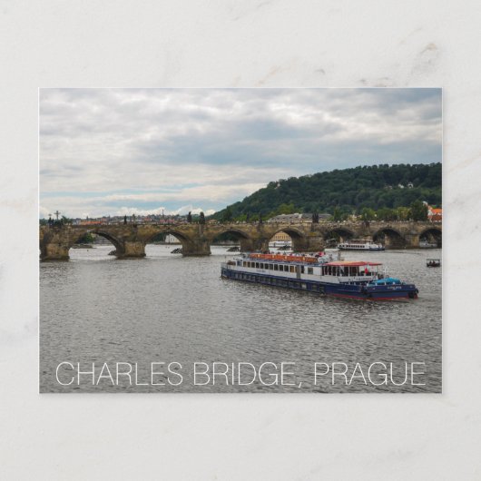 Charles Bridge Prag Postkarte (Vorderseite)