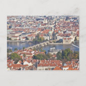 Charles Bridge Vltava Fluss Prag Postkarte (Vorderseite)