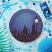 CHARLES-BRÜCKE BELEUCHTET PAPIERTeller (Party)