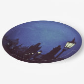 CHARLES-BRÜCKE BELEUCHTET PAPIERTeller (Schrägansicht)