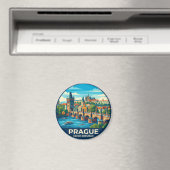Charles-Brücke Tschechien Magnet (In Situ (Geschirrspüler))